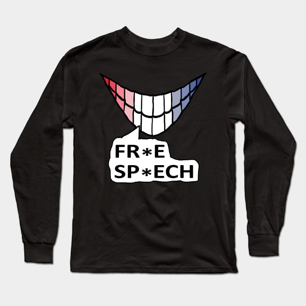 Free Speech Long Sleeve T-Shirt by Mark Ewbie